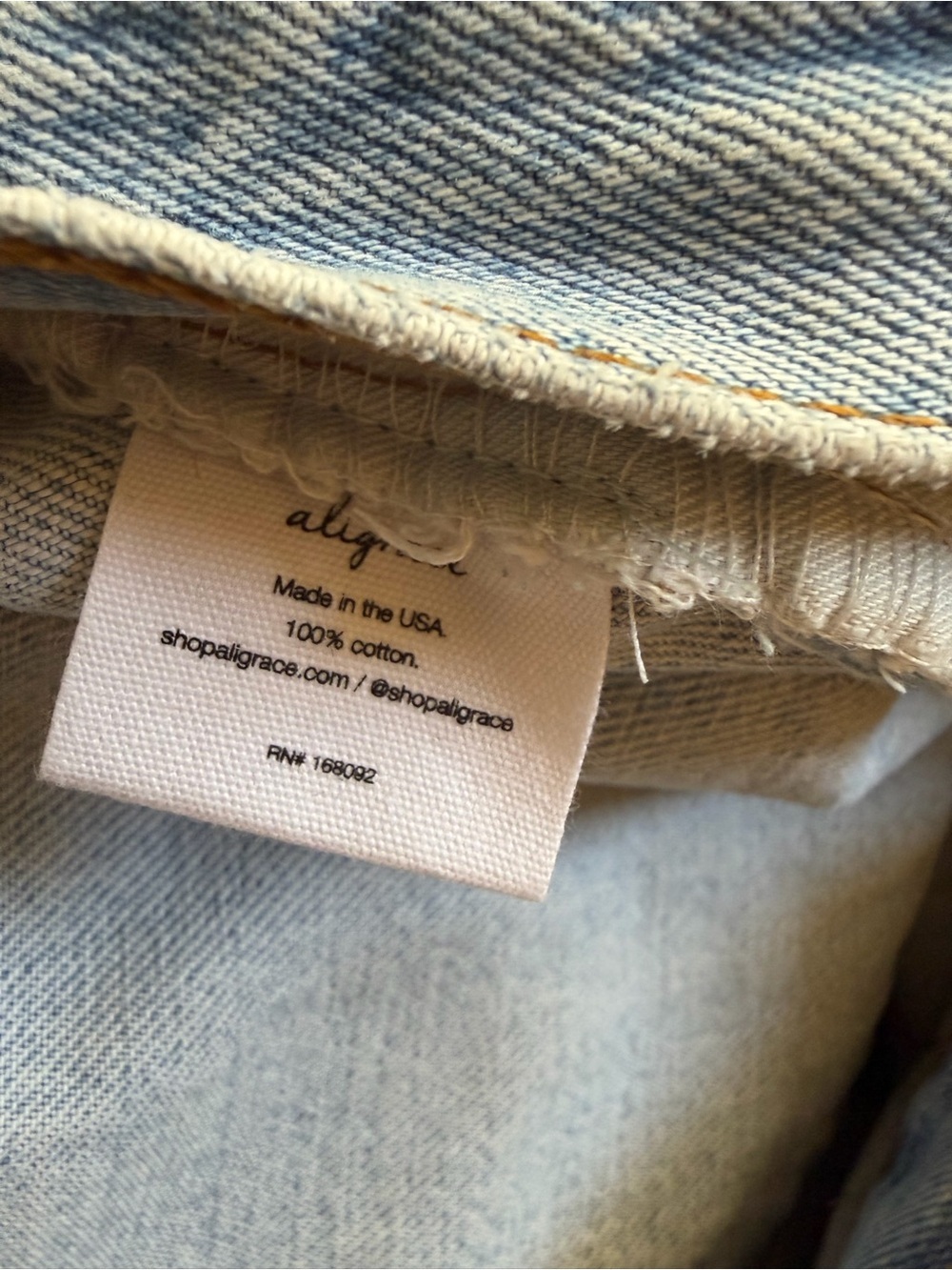 Aligrace Signature Baggy Straight Leg Jeans Light Medium blue Revolve $418 31 - Picture 9 of 13